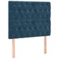 Atsperu gultas rāmis ar matraci vidaXL, 90x200 cm, tumši zils cena un informācija | Gultas | 220.lv