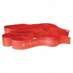 Thera-band lente ar cilpām CLX, sarkana, 2,20 m cena un informācija | Fitnesa gumijas, gredzeni | 220.lv