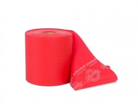Elastīgā lente Thera-Band bez lateksa, sarkana, 1 m cena un informācija | Fitnesa gumijas, gredzeni | 220.lv