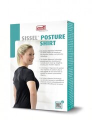 Женская футболка для коррекции осанки SISSEL®, черный цвет цена и информация | Ортезы и бандажи | 220.lv