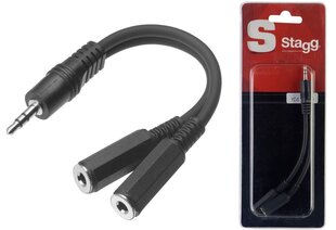 Stagg YC-0.1/1J2JFH, Aux 3.5 mm M/Aux 3.5 mm F, 10 cm cena un informācija | Kabeļi un vadi | 220.lv