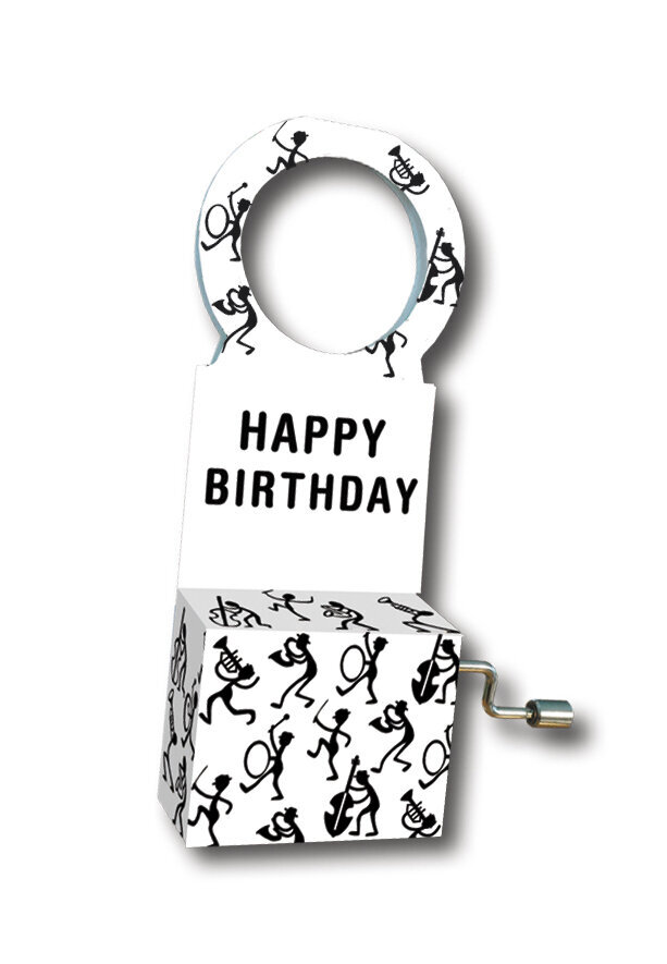 Muzikāla kastīte pudelei Fridolin "Happy Birthday" cena un informācija | Bērnu aksesuāri | 220.lv