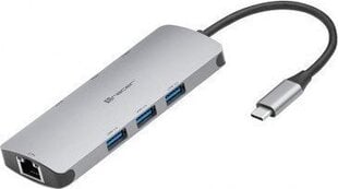 Tracer A-3. USB-C. HDMI 4K. USB 3.0. PDW TRAPOD46998 цена и информация | Адаптеры и USB разветвители | 220.lv