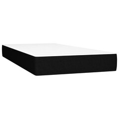 Atsperu gulta ar matraci vidaXL, 80x200 cm, melns cena un informācija | Gultas | 220.lv