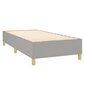 Atsperu gulta ar matraci vidaXL, 80x200 cm, gaiši pelēks cena un informācija | Gultas | 220.lv