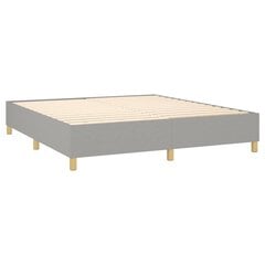 Atsperu gulta ar matraci vidaXL, 180x200 cm, gaiši pelēks цена и информация | Кровати | 220.lv