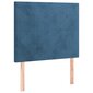 Atsperu gulta ar matraci vidaXL, 90x190 cm, tumši zils cena un informācija | Gultas | 220.lv