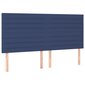 Atsperu gultas rāmis ar matraci vidaXL, 200x200 cm, zils cena un informācija | Gultas | 220.lv