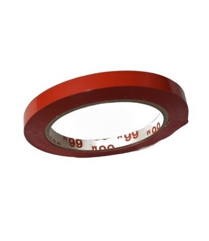 Krāsaina līmlente 9 mm x 66 m, sarkana, 10 gab. cena un informācija | Kancelejas preces | 220.lv