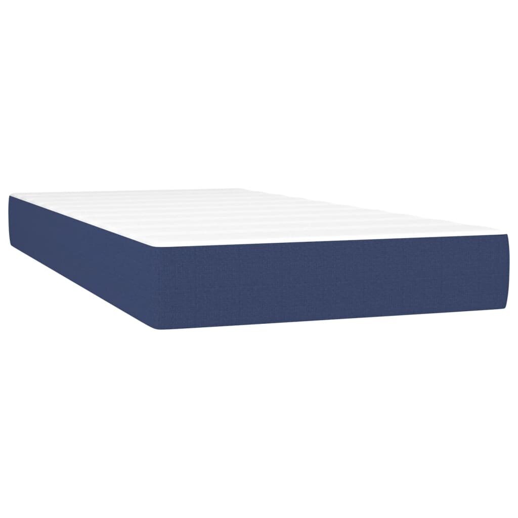 Atsperu gulta ar matraci vidaXL, 80x200 cm, zils цена и информация | Gultas | 220.lv