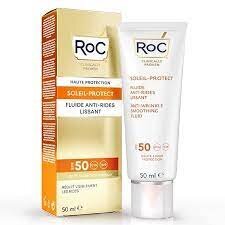 Sejas šķidrums Roc Soleil-Protect Anti-Wrinkle SPF50+, 50 ml cena un informācija | Sauļošanās krēmi | 220.lv