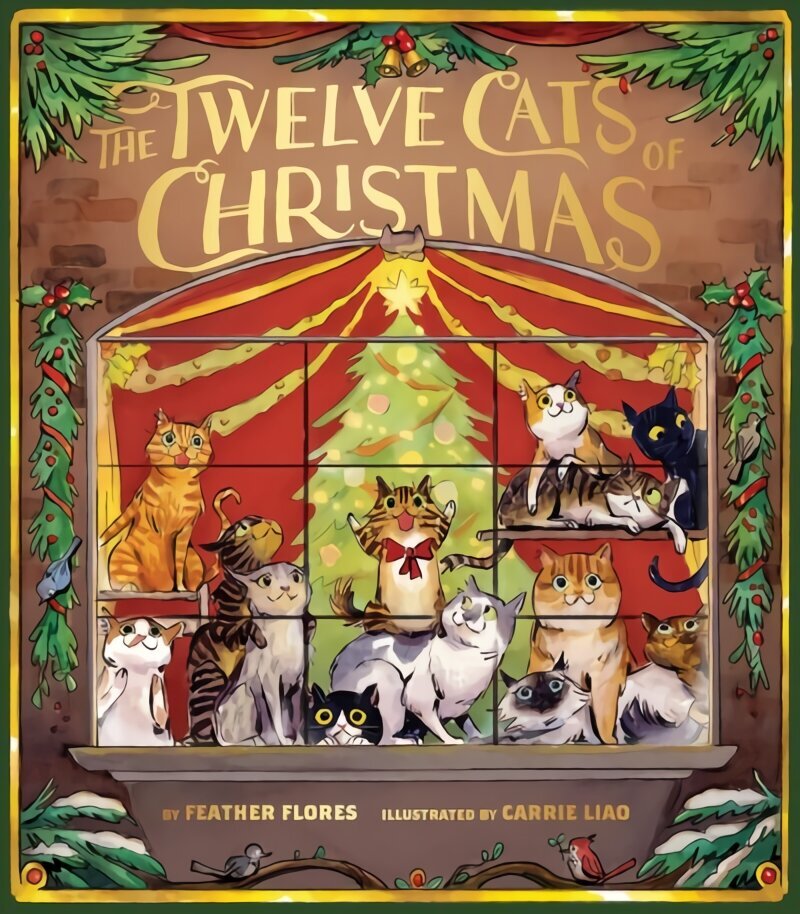 Twelve Cats of Christmas cena un informācija | Grāmatas mazuļiem | 220.lv