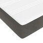 vidaXL atsperu gulta ar matraci, tumši pelēks samts, 120x200 cm cena un informācija | Gultas | 220.lv