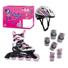 J-One G Combo 3Set BlackWhitePink S28-32 (010619155) cena un informācija | Skrituļslidas | 220.lv