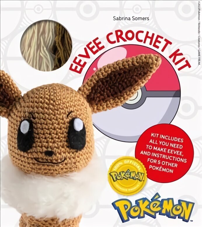 Pokemon Crochet Eevee Kit: Kit includes materials to make Eevee and instructions for 5 other Pokemon cena un informācija | Mākslas grāmatas | 220.lv