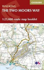 Two Moors Way Map Booklet: 1:25,000 OS Route Mapping цена и информация | Книги о питании и здоровом образе жизни | 220.lv