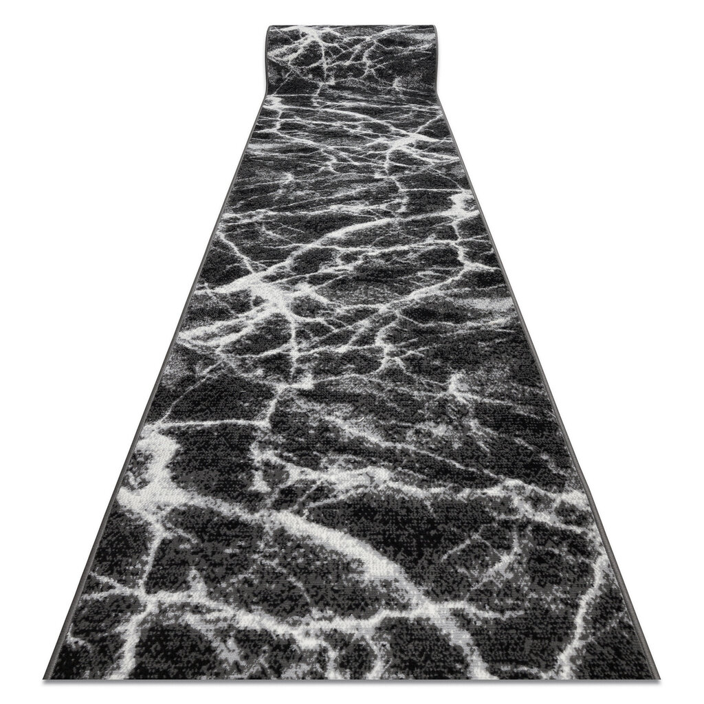 Paklājs - celiņš BCF MORAD Marmur Marmors antracīts / melns 100 cm цена и информация | Paklāji | 220.lv