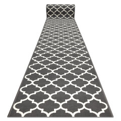 Rugsx ковровая дорожка Bcf Morad Trelis, чёрная / белая, 120 см цена и информация | Ковры | 220.lv