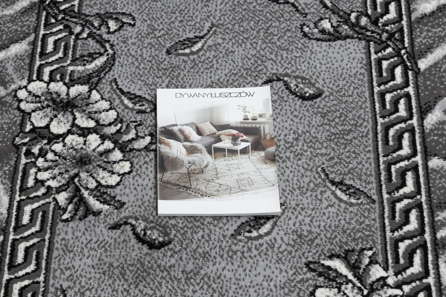 Paklājs - celiņš BCF MORAD Trio Lapas, Ziedi pelēks 120 cm цена и информация | Paklāji | 220.lv