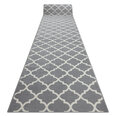 Rugsx ковровая дорожка Bcf Morad Trelis, чёрная / белая, 60x150 cm