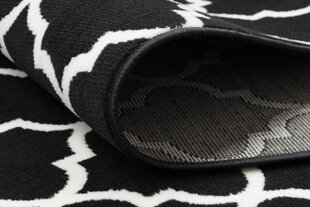 Rugsx ковровая дорожка Bcf Morad Trelis, чёрная / белая, 60x150 cm цена и информация | Ковры | 220.lv