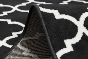 Rugsx ковровая дорожка Bcf Morad Trelis, чёрная / белая, 60x150 cm цена и информация | Ковры | 220.lv