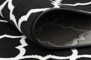 Rugsx ковровая дорожка Bcf Morad Trelis, чёрная / белая, 120 см цена и информация | Ковры | 220.lv