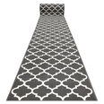 Rugsx ковровая дорожка Bcf Morad Trelis, чёрная / белая, 60x150 cm