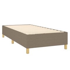 Atsperu gulta ar matraci vidaXL, 100x200cm, pelēkbrūns cena un informācija | Gultas | 220.lv