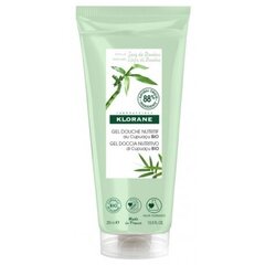 Barojoša dušas želeja Nutritive Shower Gel Bamboo sap Klorane 200 ml cena un informācija | Dušas želejas, eļļas | 220.lv