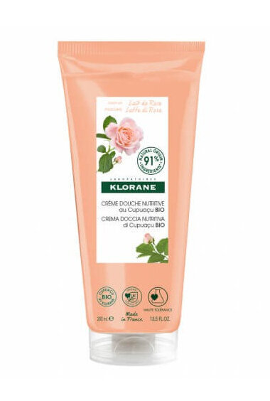 Barojoša dušas želeja Nourishing Shower Gel Rose Milk Klorane 200 ml цена и информация | Dušas želejas, eļļas | 220.lv