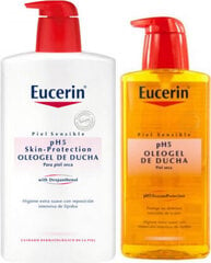 Dušas želeja Eucerin Ph5 Skin Protection Oleo Shower Gel, 1000 ml + 400 ml cena un informācija | Dušas želejas, eļļas | 220.lv