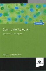 Clarity for Lawyers: Effective Legal Language 3rd Revised edition cena un informācija | Ekonomikas grāmatas | 220.lv