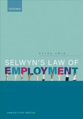 Selwyn's Law of Employment 21st Revised edition цена и информация | Книги по экономике | 220.lv