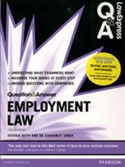 Law Express Question and Answer: Employment Law 2nd edition цена и информация | Книги по экономике | 220.lv