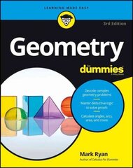 Geometry For Dummies 3e 3rd Edition cena un informācija | Ekonomikas grāmatas | 220.lv