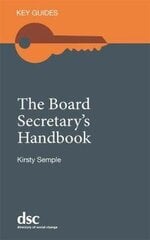 Board Secretary's Handbook cena un informācija | Ekonomikas grāmatas | 220.lv