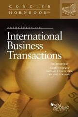 Principles of International Business Transactions 5th Revised edition cena un informācija | Ekonomikas grāmatas | 220.lv