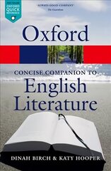 Concise Oxford Companion to English Literature 4th Revised edition cena un informācija | Vēstures grāmatas | 220.lv