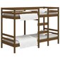 Divstāvīga gulta, medus brūna, 80x200cm, priedes masīvkoks cena un informācija | Bērnu gultas | 220.lv