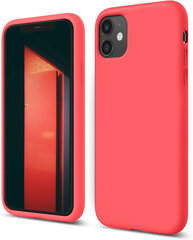 Apple iPhone 11 aizsargvāciņš (real liquide silicone Easy Clean) rozā - Neon Coral cena un informācija | Telefonu vāciņi, maciņi | 220.lv