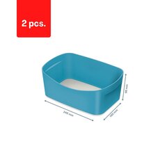 Uzglabāšanas kaste Cozy L:MyBox bez vāka, zila sp. iepakojumā 2 gab. cena un informācija | Kancelejas preces | 220.lv