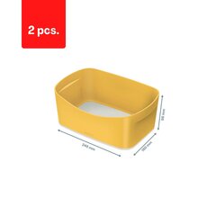 Uzglabāšanas kaste Cozy L:MyBox bez vāka, dzeltena sp. iepakojumā 2 gab. cena un informācija | Kancelejas preces | 220.lv