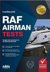 RAF Airman Tests: Sample Test Questions for the RAF Airman Test cena un informācija | Pašpalīdzības grāmatas | 220.lv