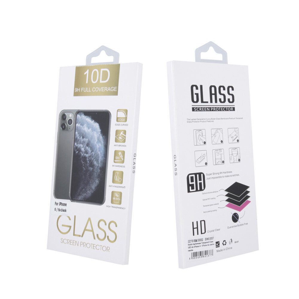 Tempered glass 10D for Huawei P Smart Z / P Smart Pro / Honor 9X black frame cena un informācija | Ekrāna aizsargstikli | 220.lv