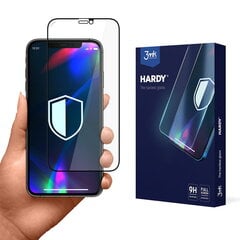 Защитное стекло дисплея 3mk Hardy Apple iPhone 13/13 Pro/14 черное цена и информация | Защитные пленки для телефонов | 220.lv