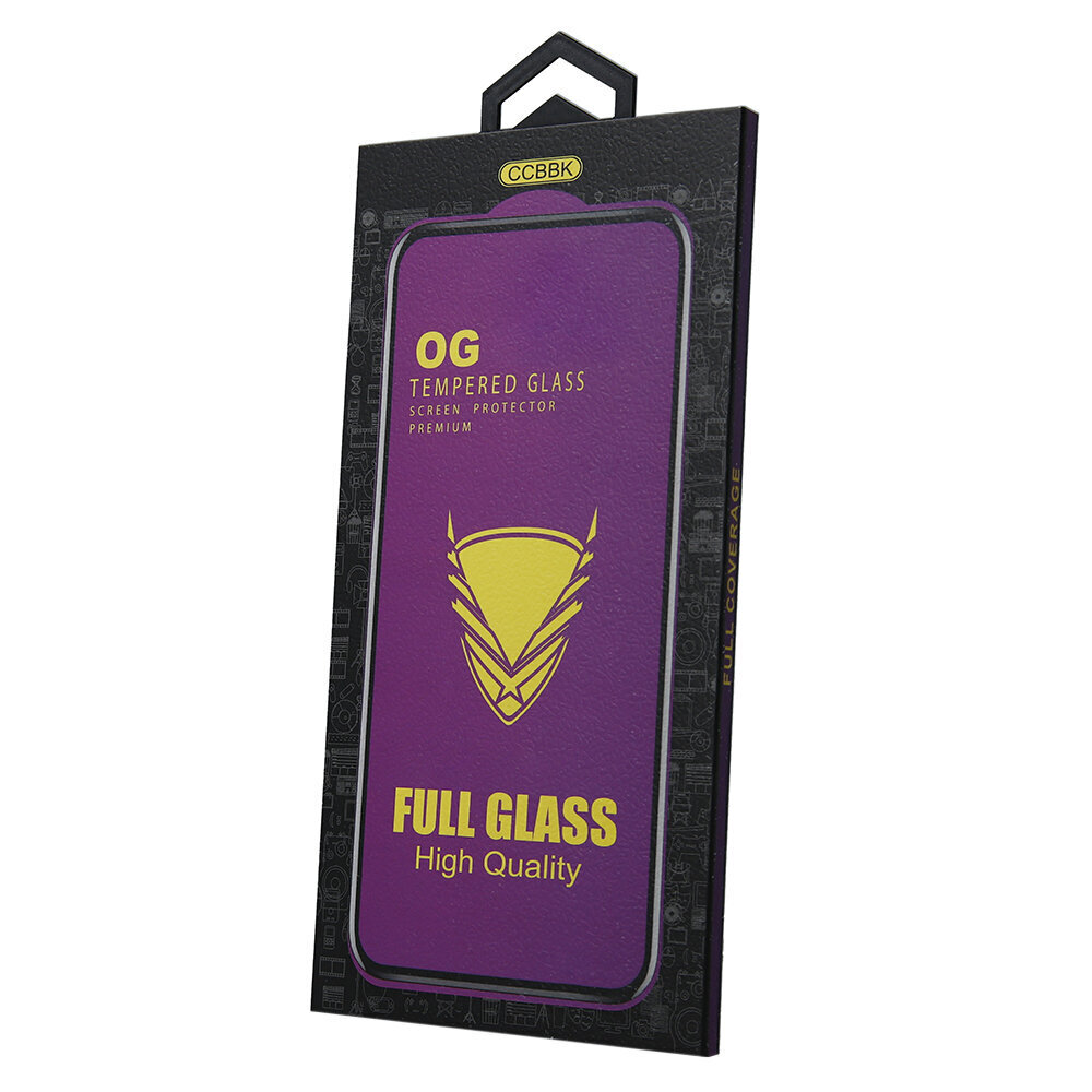 Tempered Glass OG Premium for iPhone 12 Mini 5,4&quot; black frame цена и информация | Ekrāna aizsargstikli | 220.lv