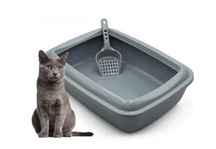 Pakaišu kaste ar lāpstiņu kaķim цена и информация | Туалеты для кошек | 220.lv