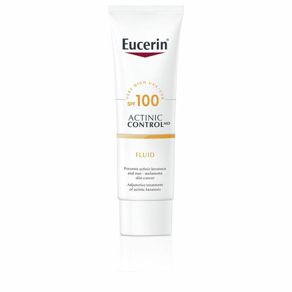 Saules aizsargkrēms Eucerin Actinic Control Md Fluido spf100, 80 ml cena un informācija | Sauļošanās krēmi | 220.lv