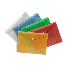 Папка (конверт) с клипсой, А4, ПП, красная упаковка 10 шт. цена и информация | Канцелярия | 220.lv